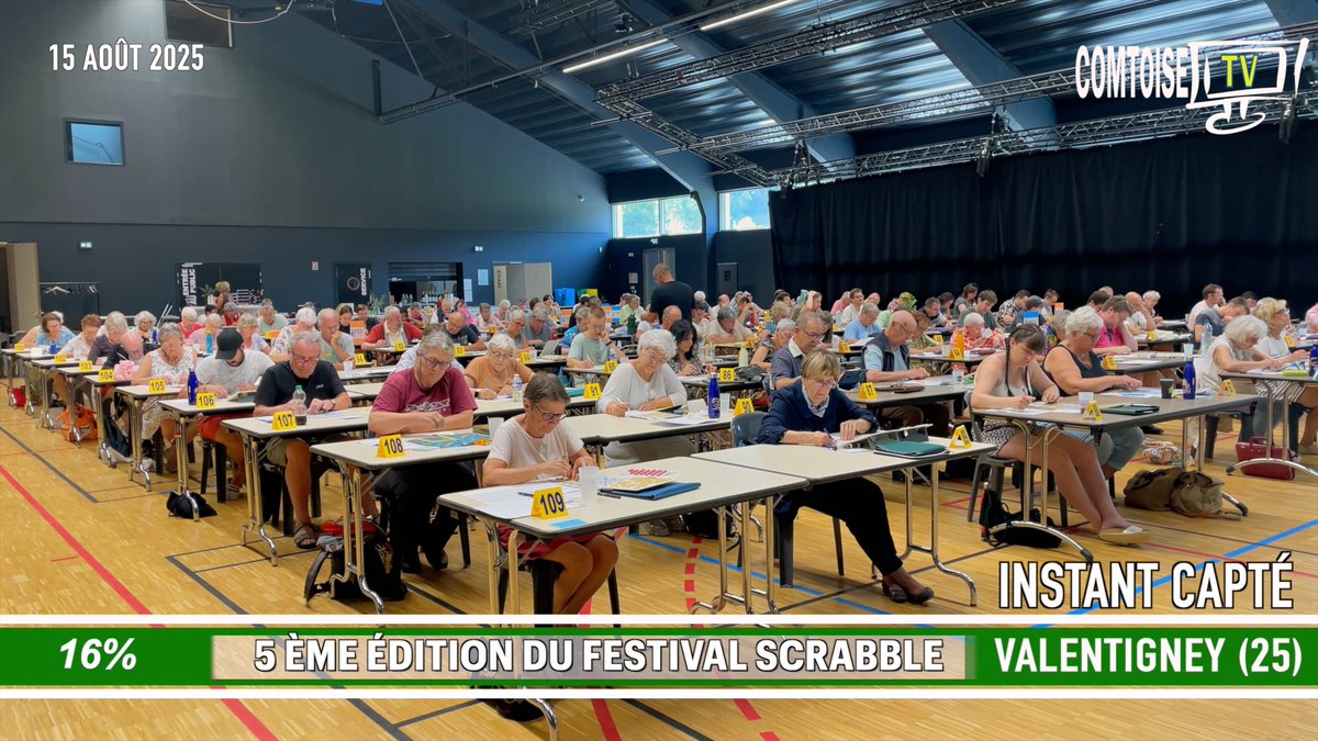 L'INSTANT CAPTÉ Comtoise TV
5 ÈME Édition du festival de Scrabble à Valentigney, l'occasion unique  de réunir champions du monde, de France et joueurs amateurs autour d'une table
youtu.be/YOnKNzYuN3k?si…