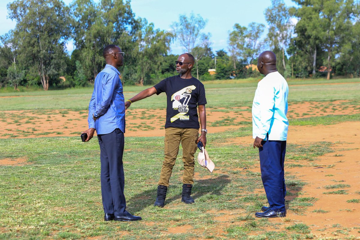 Today, I joined the RCC Lira, <a href="/egolelawrence/">Egole Lawrence</a> at Lango College Grounds, ahead of H.E. President <a href="/KagutaMuseveni/">Yoweri K Museveni</a> visit to the Lango region on Sunday, August 17th, 2025, to inspect the preparations at the designated venue.