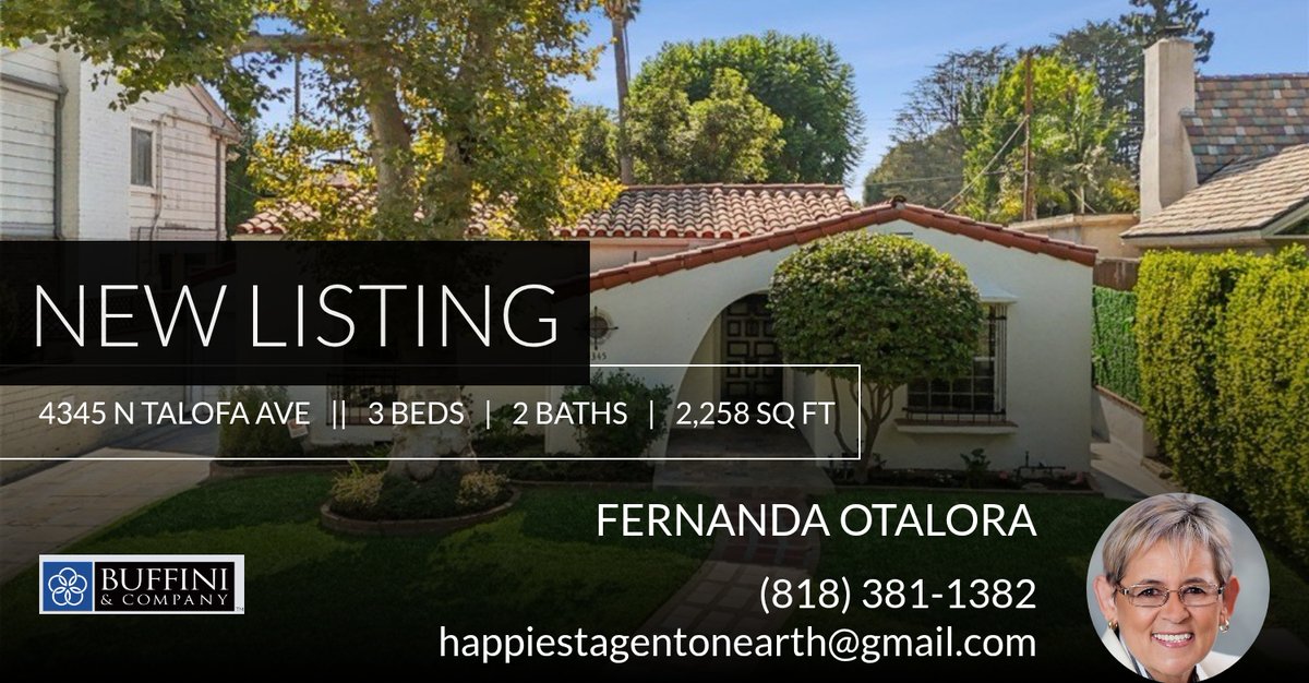 📍 New Listing 📍 Take a look at this fantastic new property that just hit the market located at 4345 N Talofa Ave in Toluca Lake. Reach out here or at (818) 381-1382 for more information

Fernanda Otalora
Happiest Agent On Earth homeforsale.at/4345_N_TALOFA_…