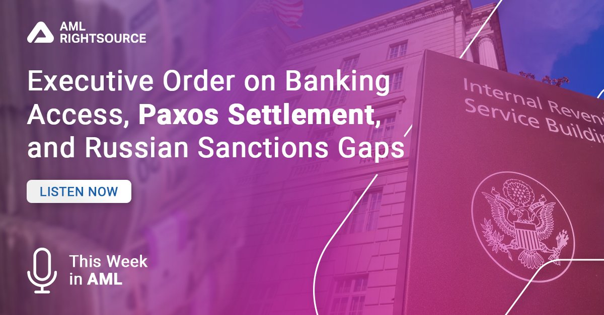 This Week in AML is packed with big moves in banking, compliance &amp; enforcement. 🚨

Tune in now!: hubs.li/Q03CWzW10

#AMLRightSource #ThisWeekInAML #BankingCompliance #FinancialCrime #Enforcement #RiskManagement #RegulatoryUpdates #AML