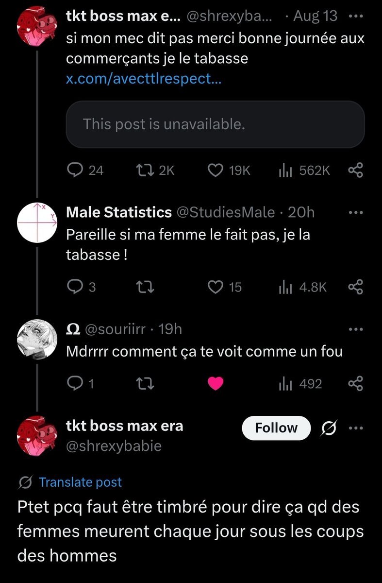 L'hypocrisie féministe et de la société n'a pas de limite. Les femmes peuvent juste dire ça, c'est normal. Après, elles le font et ensuite accusent l'homme d'être l'agresseur en toute impunité donc ça ne devrait pas  me surprendre qu'elles le disent aussi.