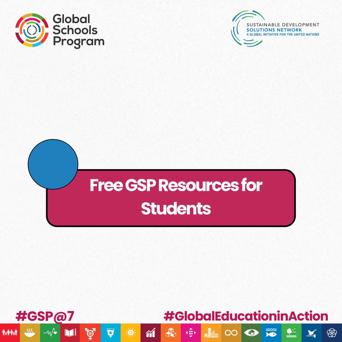 💡 Did you know? You don’t have to be an Advocate to access our FREE Global Schools resources! 📚✨ From lesson plans to case study guides , educators worldwide can integrate the #SDGs into learning today.

🌐 Explore here: buff.ly/GIpp5mg
#GSPat7 #IYD2025 #YouthInFocus