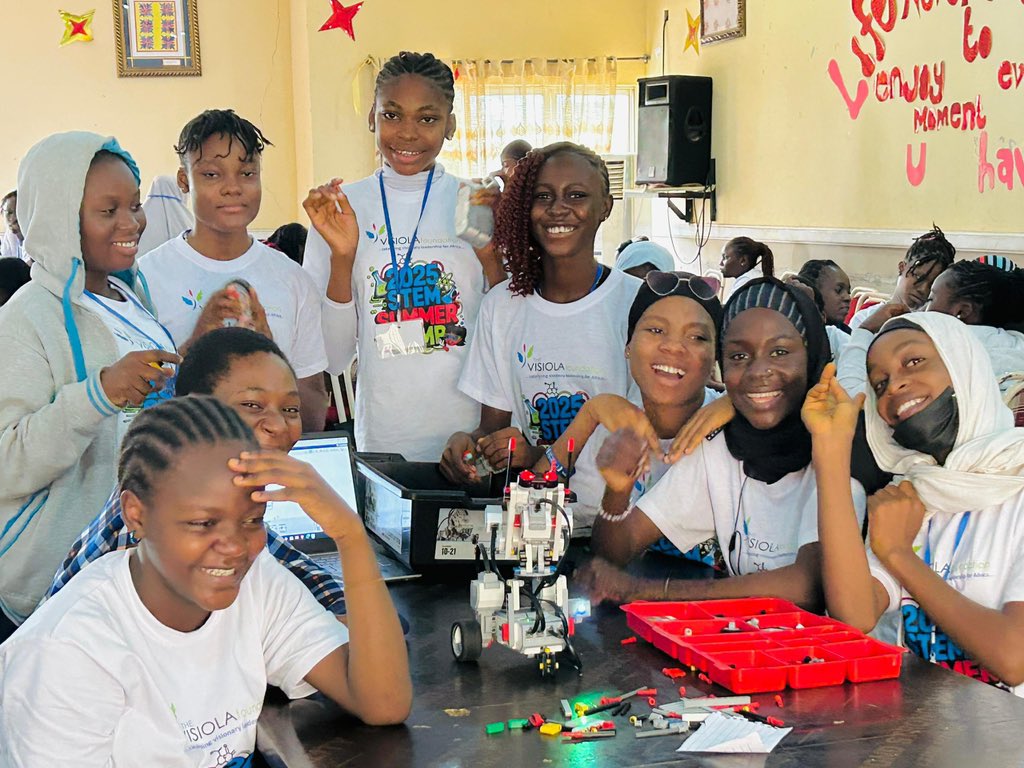 🔥 Tomorrow is the Grand Finale! 🔥
After 8 days of innovation, our 100 STEM Summer Camp girls are ready to wow you at the Hybrid Closing Competition! 
🗓 Sat | ⏰ 9:00 AM WAT
📍 In-person: Camp Venue
💻 Online: bit.ly/2025-SSC-Closi…
#VisiolaSTEMCamp #Robotics #GirlsInSTEM