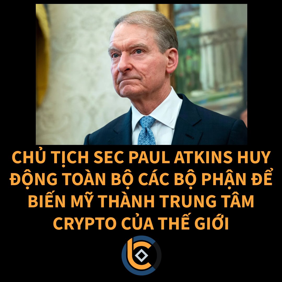 🇺🇸 CHỦ TỊCH SEC PAUL ATKINS HUY ĐỘNG TOÀN BỘ CÁC BỘ PHẬN ĐỂ BIẾN MỸ THÀNH TRUNG TÂM CRYPTO CỦA THẾ GIỚI 

🔹 Chủ tịch SEC Paul Atkins xuất hiện trên chương trình Mornings With Maria của Fox Business để chia sẻ về Project Crypto, một sáng kiến mới nhằm