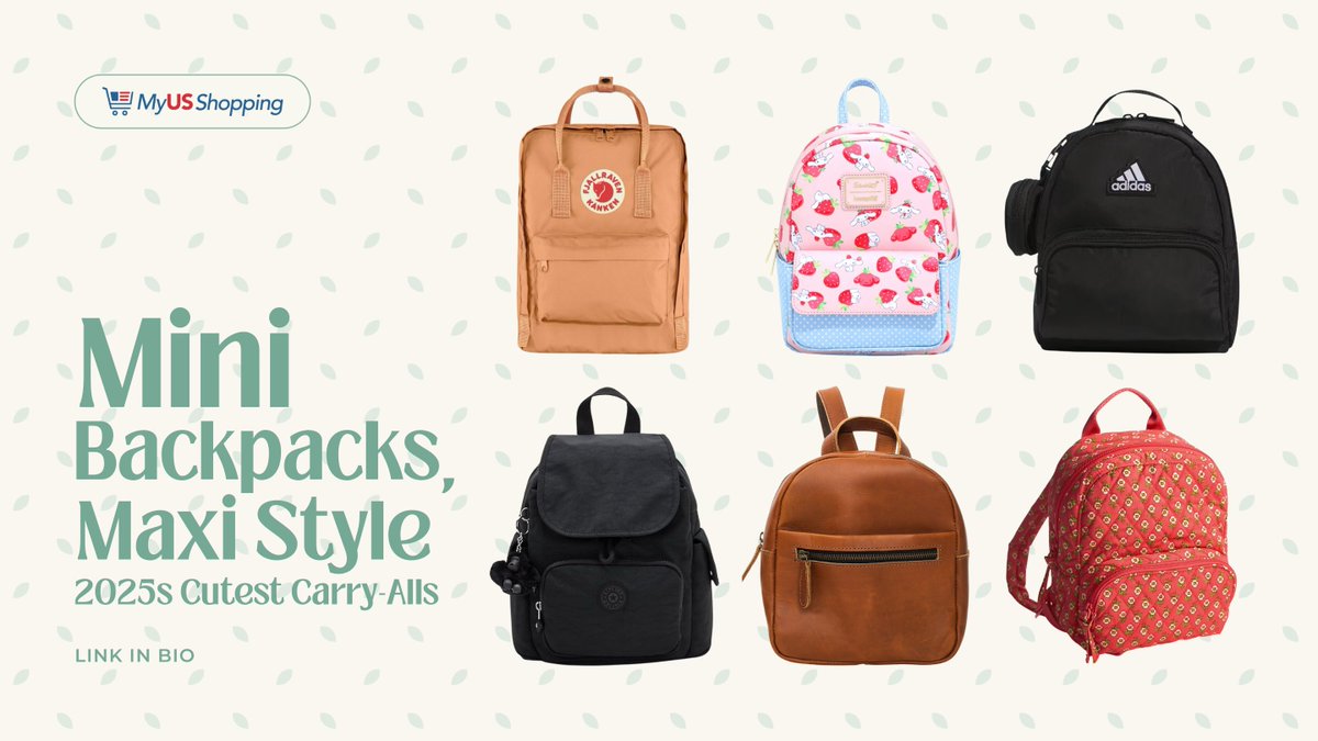 MyUS_Shopping's tweet image. Mini backpacks are a cute and convenient way to carry the essentials without being weighed down by a big bag. Check out our favorite picks in our new blog! 🎒 bit.ly/MyUSShopping_2… #MyUSShopping #BuyingAssistant #MiniBackpacks