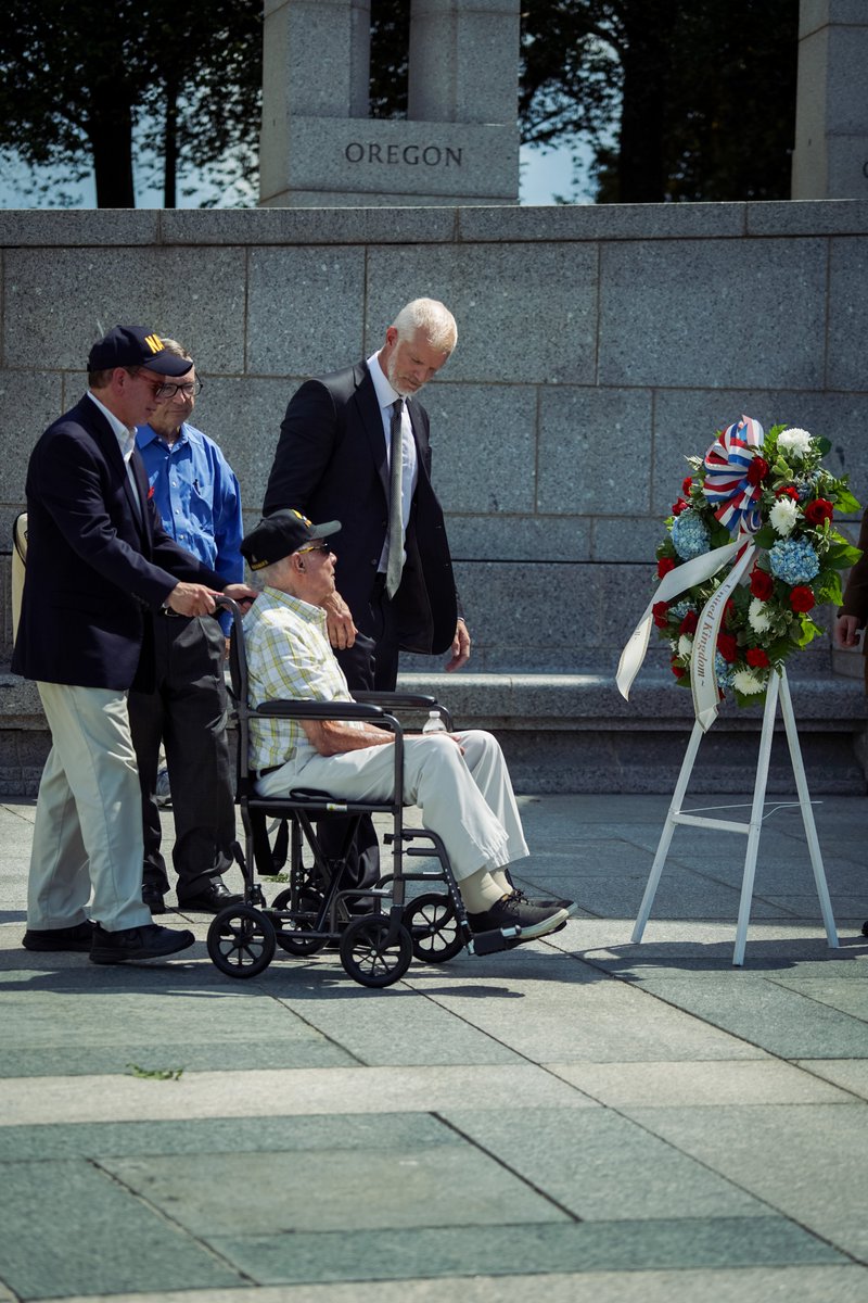 80 years ago millions of US, British, Commonwealth, and Allied personnel fought side by side.

Today people across the world fall silent to mark the 80th Anniversary of #VJDay and the end of the Second World War. The Minister for Defence People and Veterans paid respects in DC.