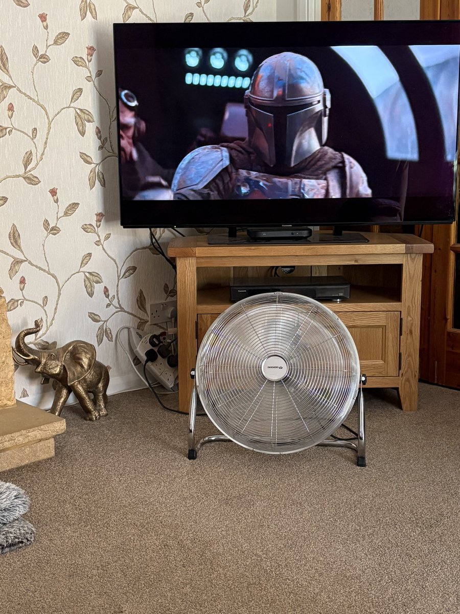 So while it’s scorchio outside…I have the house to myself so it’s The Mandalorian for me.