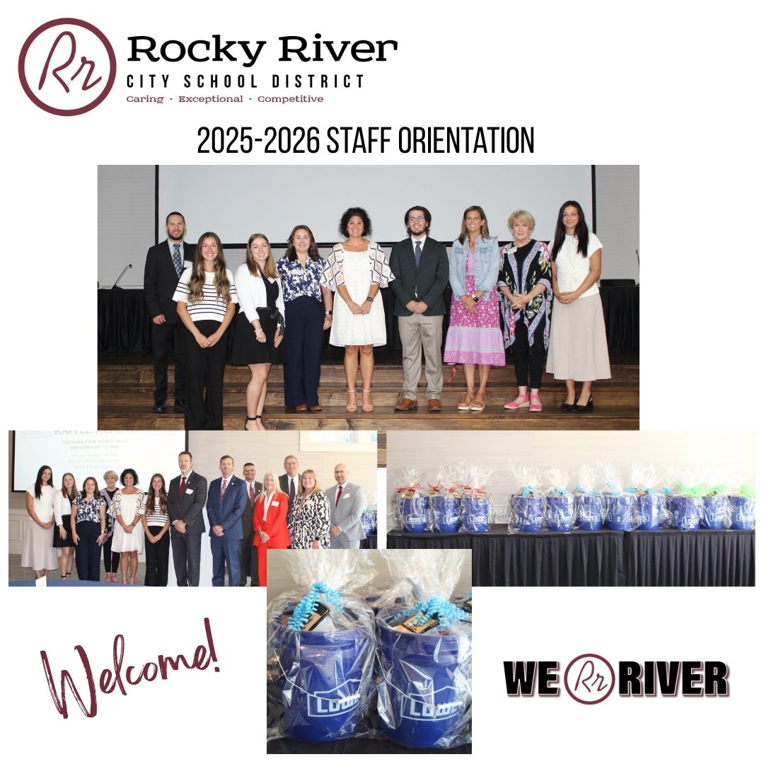 Our new staff kicked off the school year with a full day of training, followed by a luncheon hosted by the RR Chamber of Commerce – who generously welcomed our new educators with Lowe’s buckets filled with donated items and gift cards!
#WeRrRiver #RrSchools