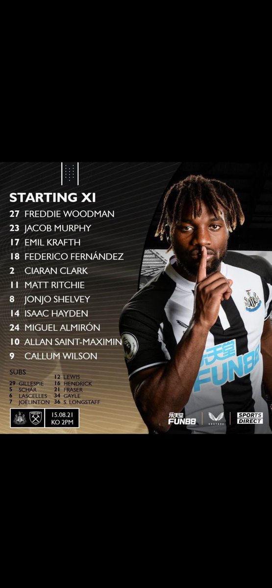 Crazy to think this was our starting XI 4 years ago 👀😱🙈😂 big Joe and Schar sitting on the bench as weel!! We’ve come a long folks just remember that hey 🖤🤍