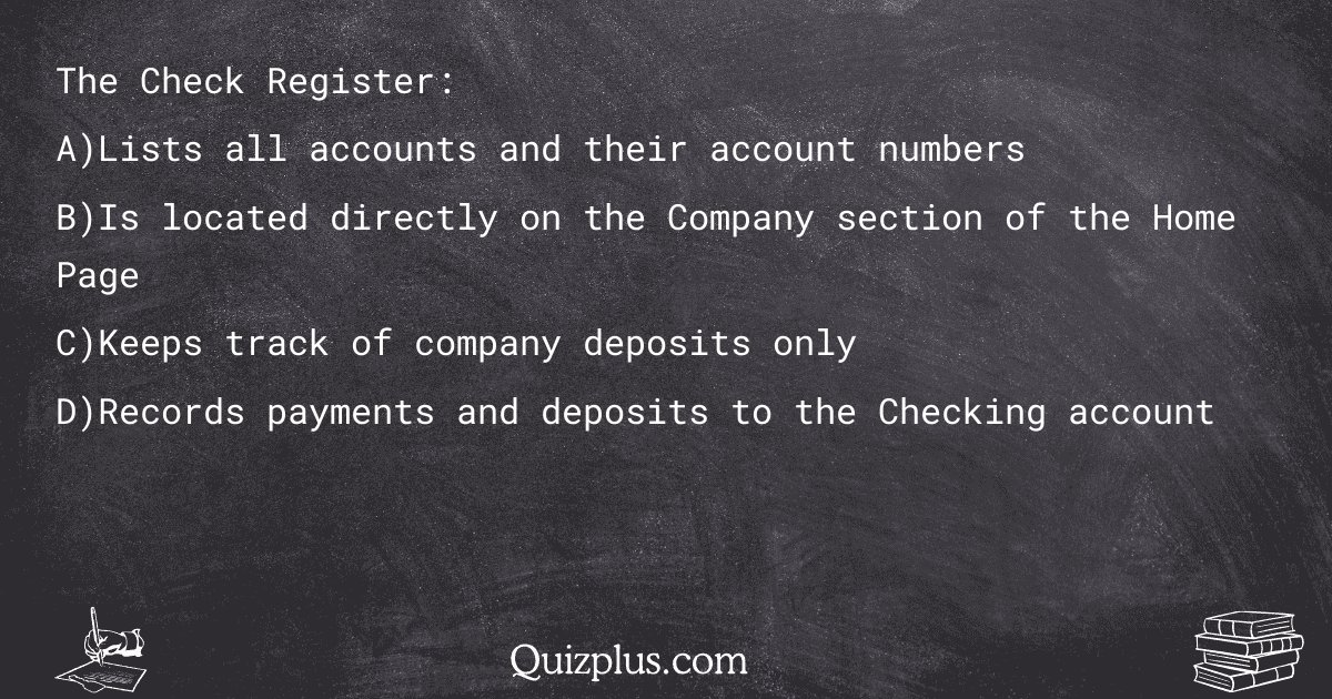 quizplus_exams's tweet image. The Check Register:

Get Answer: 👉 quizplus.com/quiz/122754-qu…

#SolvedPapers #ArizonaStateUniversityCollegeofLaw #students