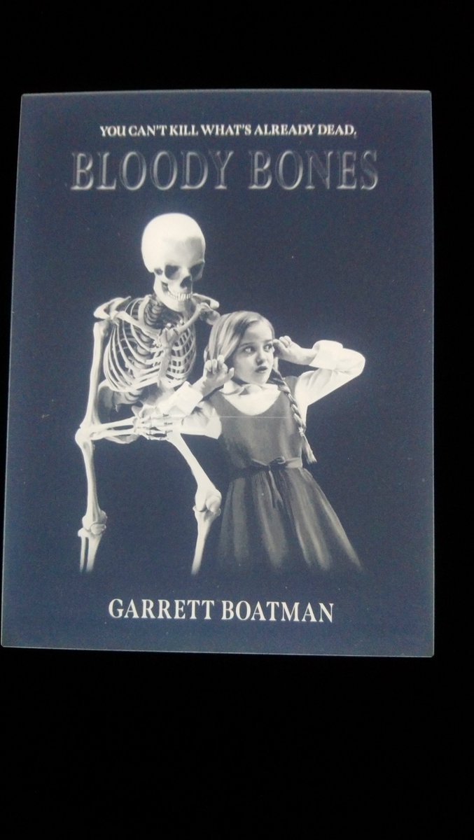 Pat20154497's tweet photo. Bloody Bones ~ @BoatmanGarrett
5 augured catastrophes/5
Billy Bob Wilcox, Mauser. Steven Blankenship, Gator. Whitey, Skeeter, Jimmy, Lance. Lamar Little. Mauvis Flower.
Part coming of age, part Child's Play, part Guy N. Smith.
Bloody great fun!
#PulpHorror #Horror https://t.co/fbBBK9cg6t