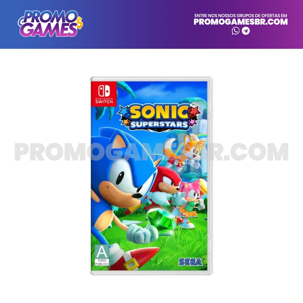 Sonic Superstars - Nintendo Switch 

💰R$160,22 À Vista
🎟Cupom: V4L3ML10

🔗 Link: mercadolivre.com/sec/1LDUq4x
[MERCADO LIVRE]

🌐 Mais ofertas em: promogamesbr.com