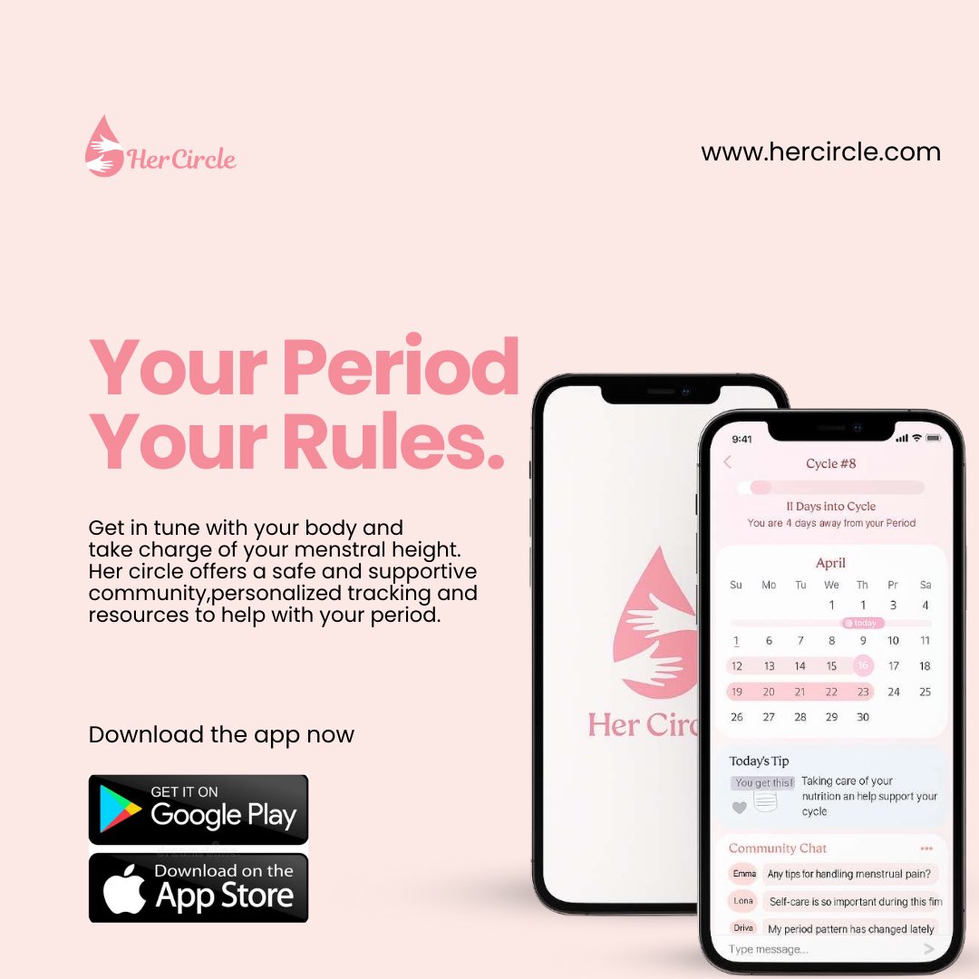 I worked on the logo and social media design of a menstrual cycle tracking app 

HER CIRCLE  empowering women to take control of their menstrual health and wellness through a comprehensive tracking app &amp; fostering community.

Let’s work together for your social media designs.
