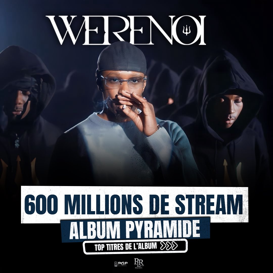 we__renoi93's tweet photo. L’album « PYRAMIDE» de Werenoi atteint la barre de 600M de streams 🎧! https://t.co/gdlSvRyuHc