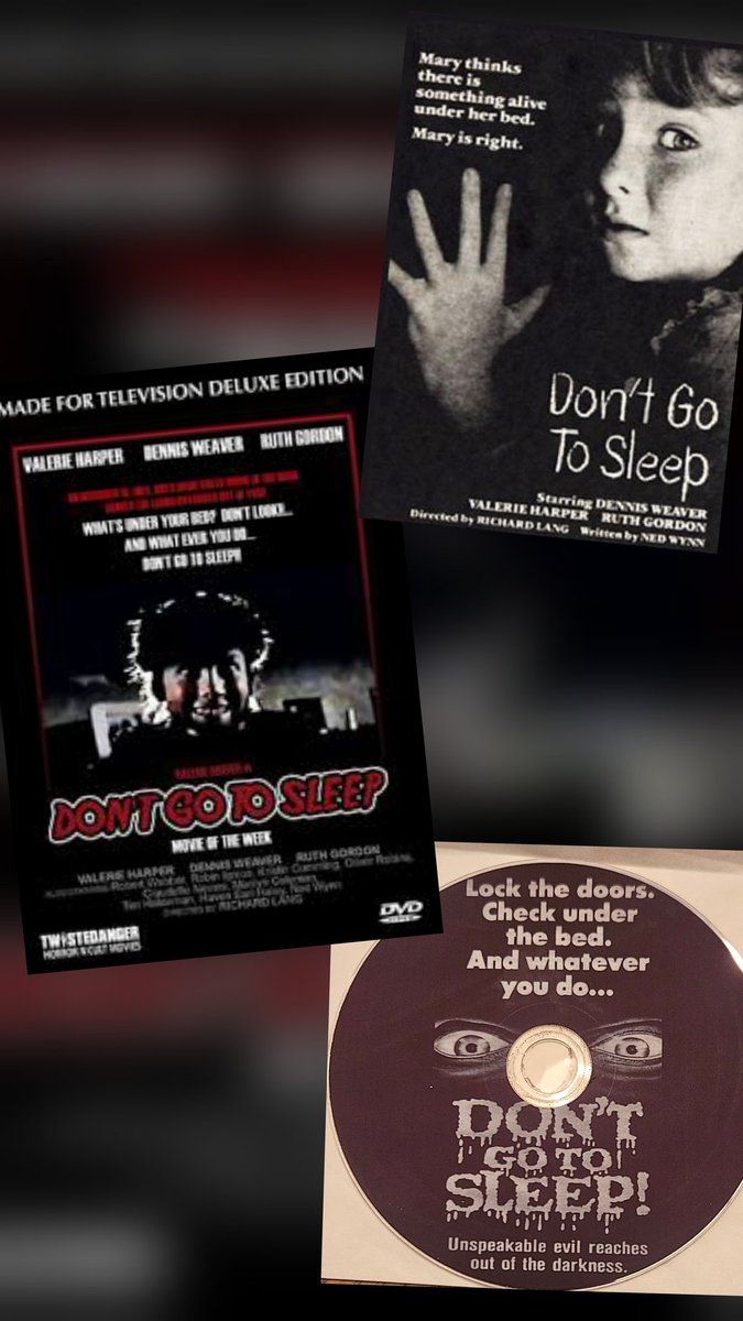 Jack Finn (@therealjackfinn) on Twitter photo I finally located a copy of this since its not streaming anywhere! I remember seeing Don't Go to Sleep & being genuinely scared as a kid. Anyone else remember it?
<a href="/FinalGuys/">Final Guys</a>, one of you want the DVD after I watch it? I finally located a copy of this since its not streaming anywhere! I remember seeing Don't Go to Sleep & being genuinely scared as a kid. Anyone else remember it?
<a href="/FinalGuys/">Final Guys</a>, one of you want the DVD after I watch it?