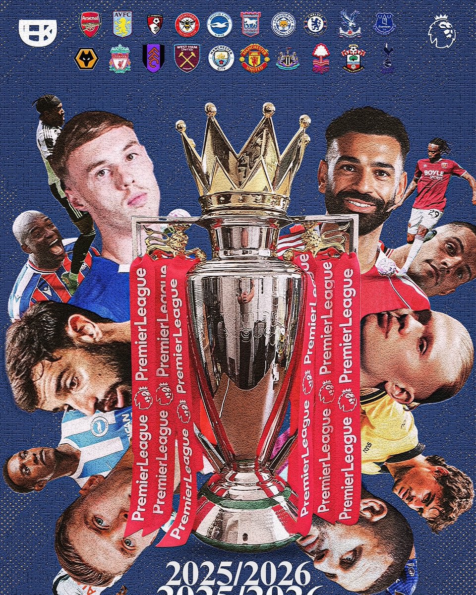 Justtryingd's tweet photo. The Premier League is back!

#PremierLeague #Poster #fridaydesign https://t.co/c8aPWRfLGs
