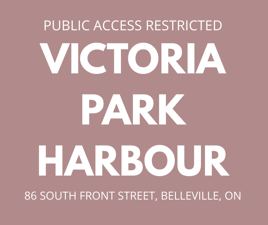 Please be advised that public access will be restricted at Victoria Park Harbour today, Friday, August 15 from 1 p.m. to 12 a.m due to a special event. All are welcome to attend, more information can be found at ow.ly/Ruv850WGzNJ