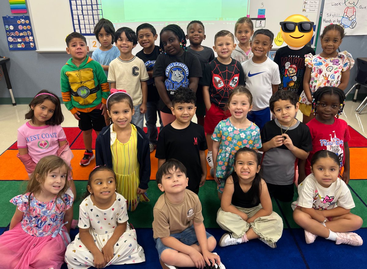 Our very first #FamilyPhotoFriday of the 2025-2026 school year!! 💙🐾 <a href="/NISDWernli/">Dr. Caroline Wernli Elementary School</a> 

Already down two with the back to school sickies! 🦠 Feel better soon, friends!