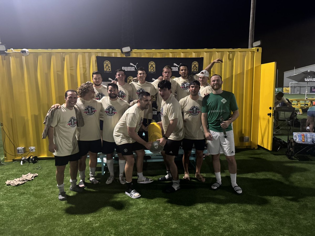 GoldenKegCup's tweet photo. Winning teams also get these Champions Jersey sponsored by Mosto Tequila and the Golden Leg trophy full of beer! 🍻🔥 https://t.co/mU2E4dktBc