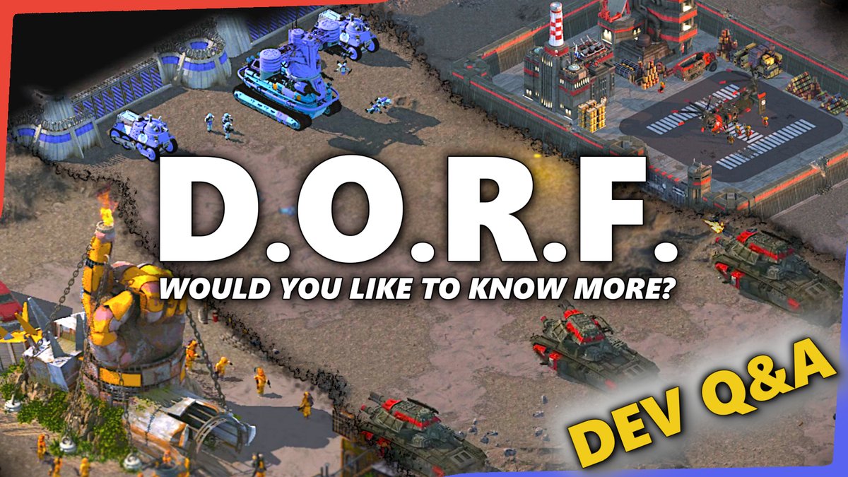 Interview with the developers of D.O.R.F. spiced up with this indie RTS game's latest footage!
▶ youtu.be/mO_vFIGxH5M
#RTS #gameplay #PCgame #indiegaming #indiedev