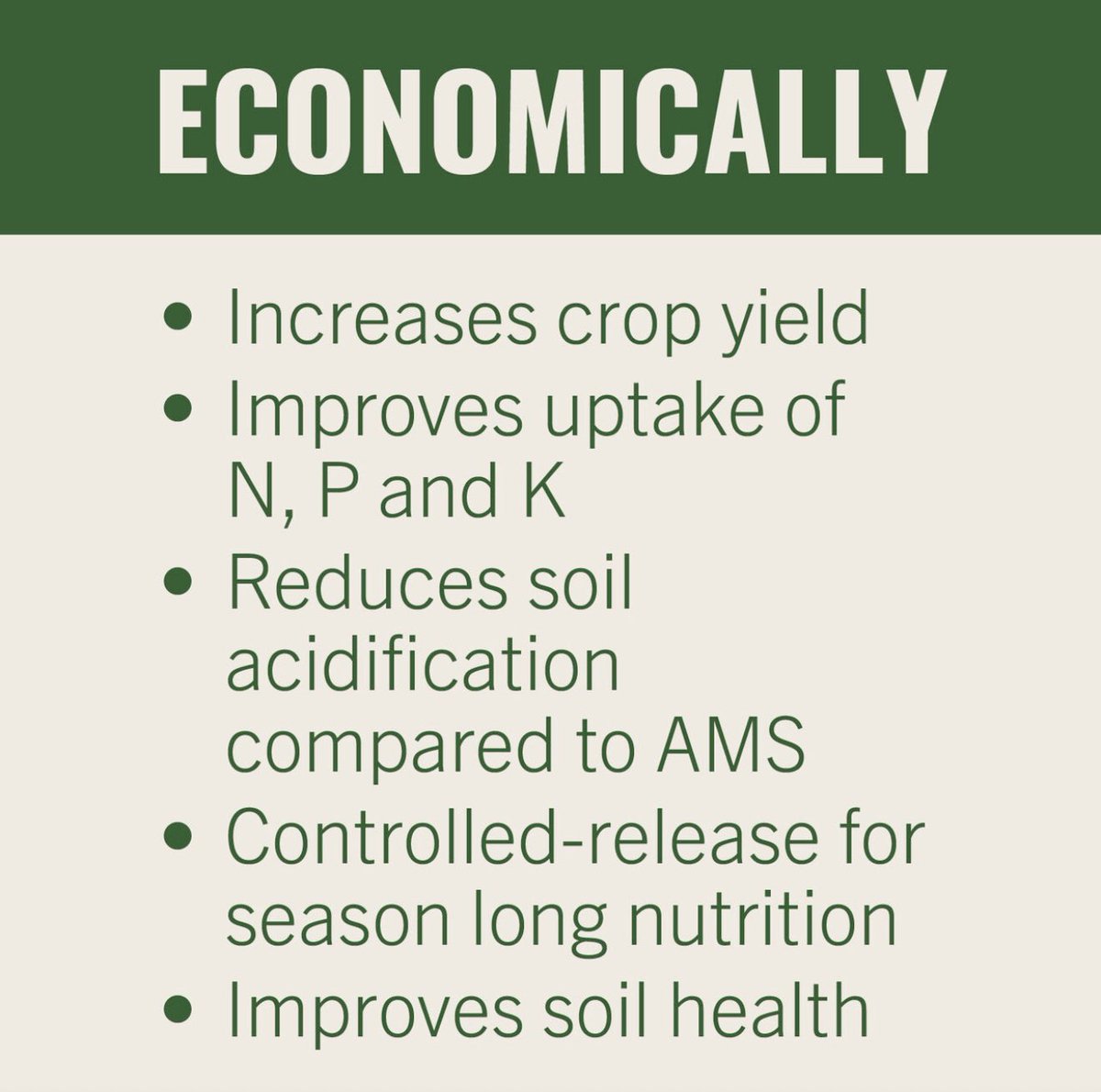 SUL4R-PLUS® delivers more than just sulfur! It’s a season-long advantage you can bank on. Containing 21% calcium and 17% sulfur bound in a lignosulfonate matrix, it feeds crops steadily throughout the growing season, building stronger roots, improving nutrient uptake, and driving