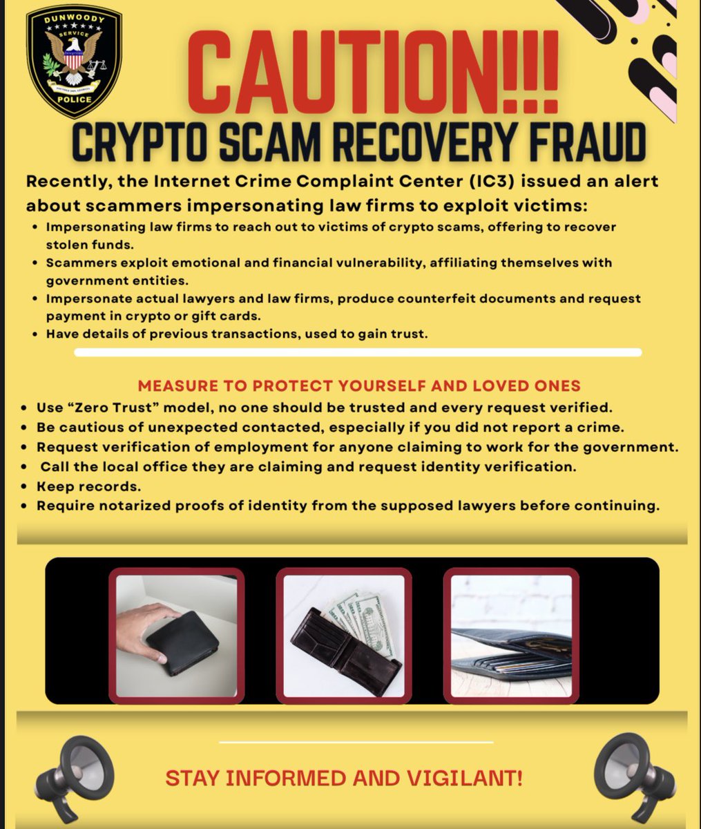 Caution of a new type of fraud.. Crypto Scam Recovery Fraud!!!! #scam #fraud  #dunwoodypolice