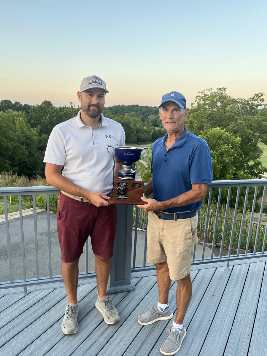 BlueRidgeShadow's tweet image. Congrats to the father/son due of Joe &amp;amp; Nate Wallenfelsz on winning the 2025 Match Play Alternate Shot Championship! This is their 2nd Alternate Shot title in the past 3 years! Way to go guys! ⛳️🏌‍♂️🏆#Golf #GolfTournament #alternateshot #champions
