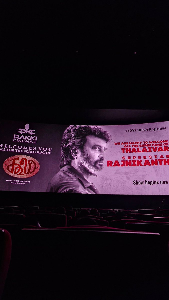 harshasarav's tweet photo. #Coolie on @rakkicinemas 📽️❤️🔥🔥 https://t.co/38lnfBglq8