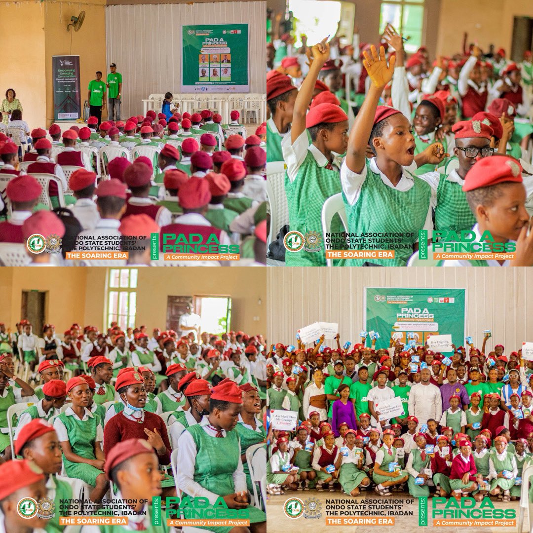 Thriveinnovate's tweet photo. “On this Day,  Every pad we handed out was more than just an item — it was a reminder that someone cares. The real change wasn’t just in the numbers, but in the way the girls stood taller, smiled brighter, and felt seen.”

#CareInAction #HerStoryMatters #CommunityImpact #TGIF https://t.co/hkjzDOiDj1