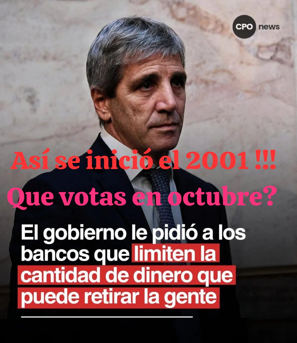 MRNovillo's tweet photo. @LuisCaputoAR @Hvygens https://t.co/XMO5TGJwmZ