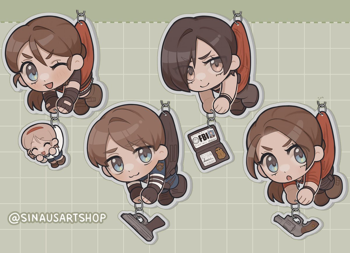 Sinau_u's tweet photo. I'm making some new keychains for RE1, 2, 3 and Haunting Ground! These are currently on preorder, I'd you'd like to check them out on my shop : ) 
https://t.co/CFi21UsSdS
Thank you!
#ResidentEvil #HauntingGround https://t.co/tc1ZYrMCyH