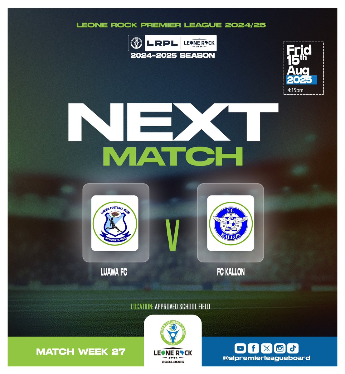 It’s Matchday in the Leone Rock Premier League &amp; this is how the weekend officially begins with top-tier football action at the Approved School field

Don’t miss a second, stay tune &amp; catch all the action LIVE &amp; FREE on FIFA+ 📺

plus.fifa.com/en/showcase/le…

#LeoneRockPremierLeague
