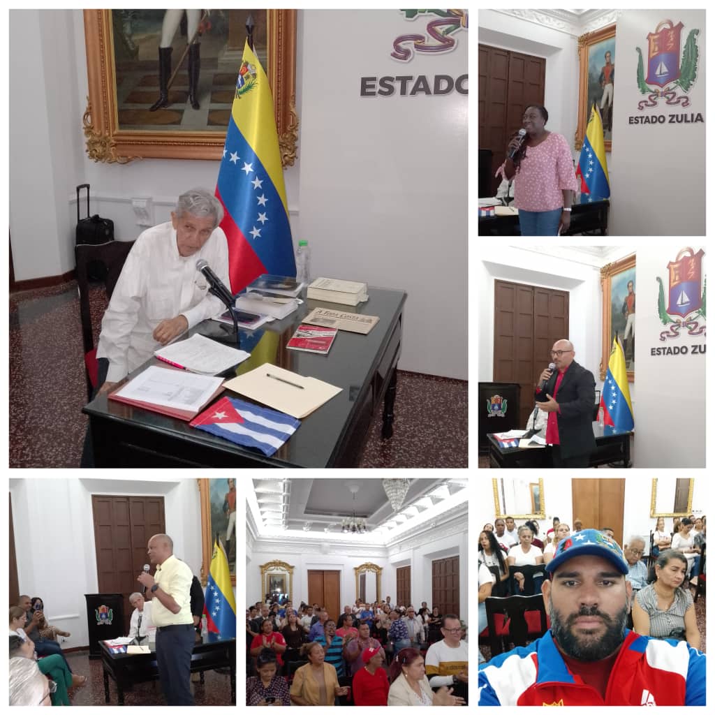 Con un conversatorio sobre las FACETAS DE FIDEL VINCULADAS AL ZULIA, fue conmemorado el 99 cumpleaños del líder de la Revolución cubana en Maracaibo.
Entrañables amigos como el Gobernador Luis Caldera y Alirio Almao, autor de varios libros sobre Cuba, estuvieron a cargo.
