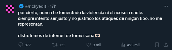 evaftpizzx's tweet photo. vejar a las personas x su físico/ideas políticas, responder con comentarios poco éticos y dedicarle vídeos hirientes a personas que no tienen las mismas ideas que tú, se convierte en violencia por tu posición de poder

si tu comunidad no es sana, algo estás haciendo mal https://t.co/HLnuGbDU8P