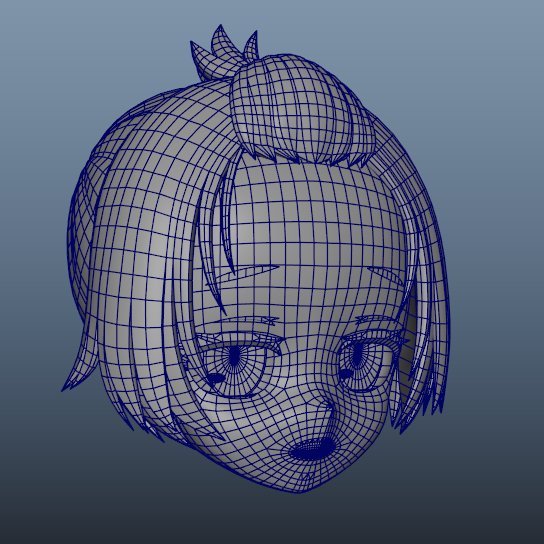 Saw_3DCG's tweet photo. #WIP #3DCG 
前髪を絵のシルエットとおおよそ一致させました
というか、絵が左右非対称すぎる😂 https://t.co/Hyl2mBjwbZ