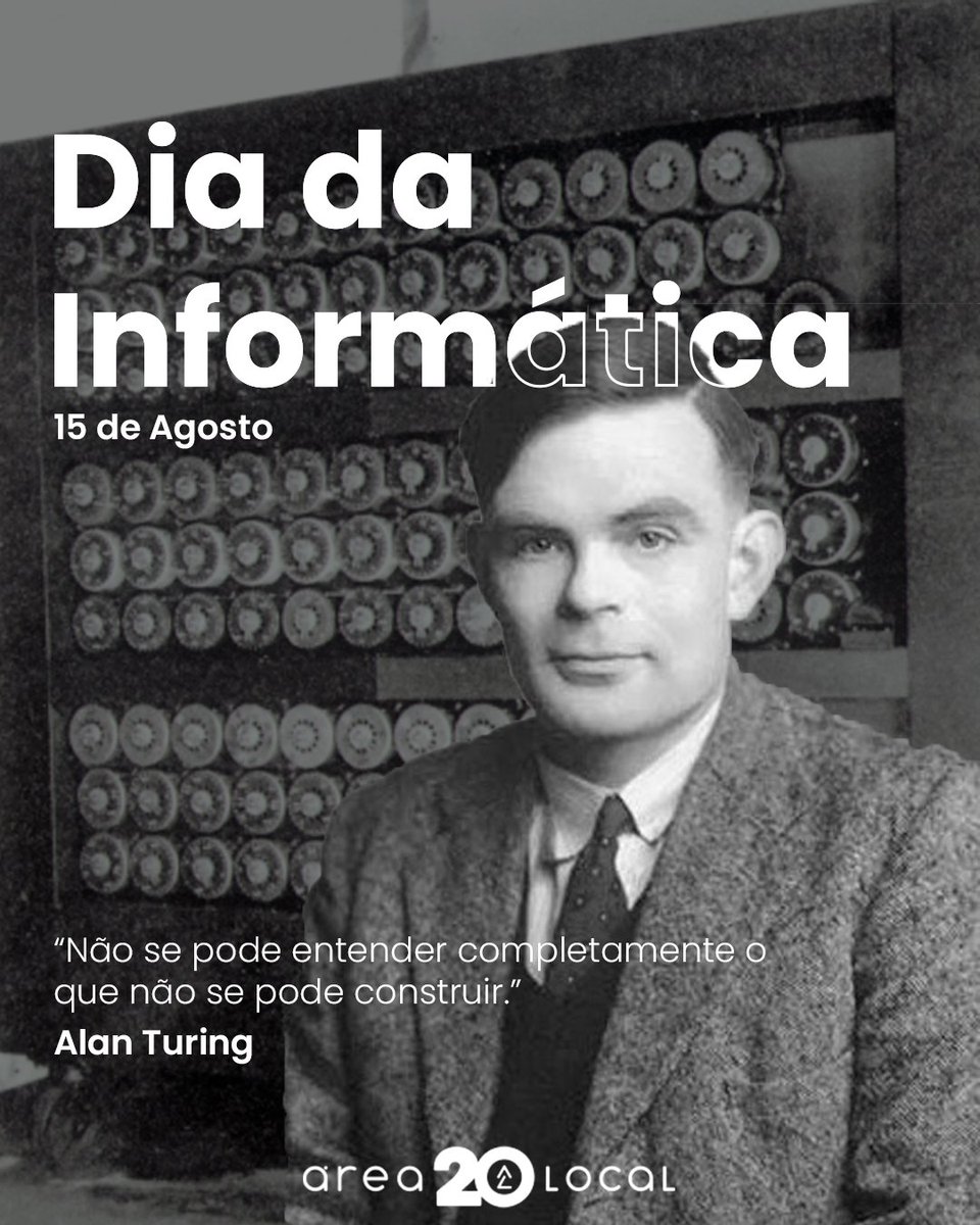 arealocal's tweet image. No Dia da Informática, celebramos a revolução digital.
 
💡 &apos;Aqueles que podem imaginar qualquer coisa, podem criar o impossível.&apos; — Alan Turing

#DiaDaInformática #AlanTuring #Tecnologia #Inovação #Ciência #Informática #TecnologiaDaInformação #Computação #Programação