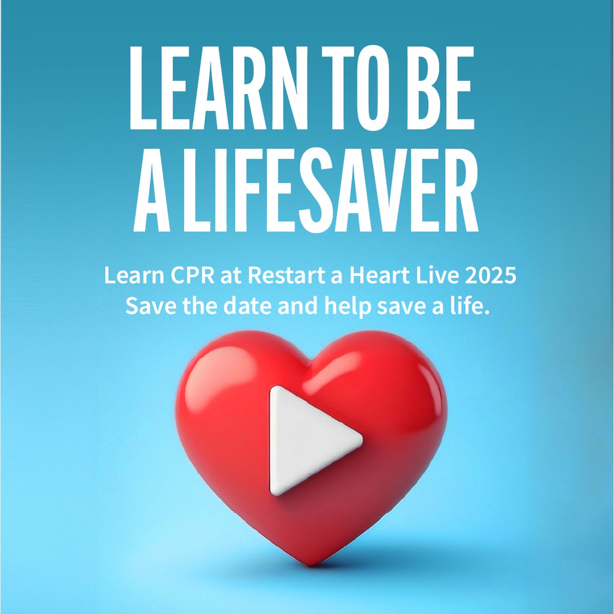 Everyone should be able to save a life! Join us for Restart a Heart Live on 1st October 2025 to learn #lifesaving #CPR  <a href="/BHFCymru/">BHF Cymru</a>, <a href="/WGHealthandCare/">Welsh Government Health and Social Care</a> <a href="/CardiffCityFC/">Cardiff City FC</a> . Register: restartaheart.live