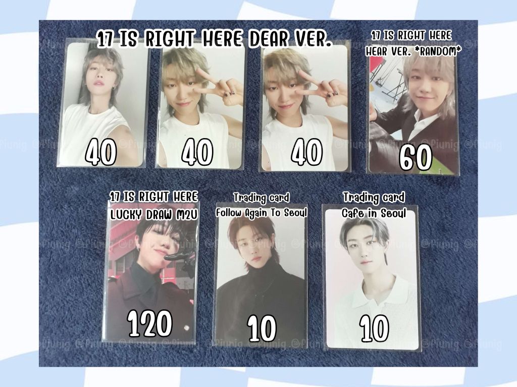 fiunig's tweet photo. (2) 🧸 WTS ขาย พร้อมส่งค่ะ 🐇

🩷 การ์ด seventeen ราคาตามภาพ ( ไม่รวมส่ง ) 🩷
📮 ค่าส่ง 30฿ ยอด 150+ ส่งฟรีค่ะ ✅
🔥🔥 เหมาทั้งเธรด 400รวมส่ง เอกชน 🔥🔥
สอบถามเพิ่มเติมได้นะคะ ยินดีถ่ายส่องไฟใ���้ค่ะ 😸

#ตลาดนัดสวนแครอท https://t.co/cQINFBLlSc