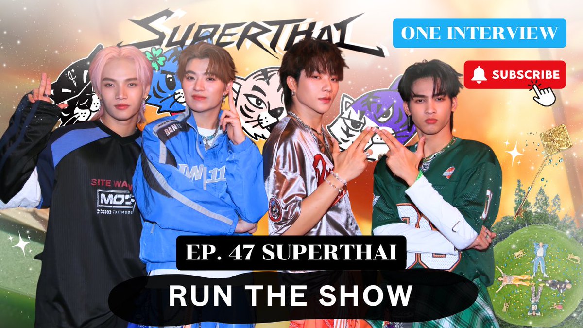 fmone1035's tweet image. 🎧 ONE INTERVIEW | EP.47 – SuperThai⚡4 เสือแห่งไทยกับซิงเกิลเดบิวต์ “Run The Show” 🐯🌊

❤️รับชมบทสัมภาษณ์ได้แล้วที่ YouTube : FM ONE
Link : youtu.be/r4OMpxpcrEc?si…

#ONEINTERVIEW #SuperThai #SuperThai_RunTheShow #SuperThaiDebut #Tpop #RunTheShow #FMONE #FMONEUPDATE