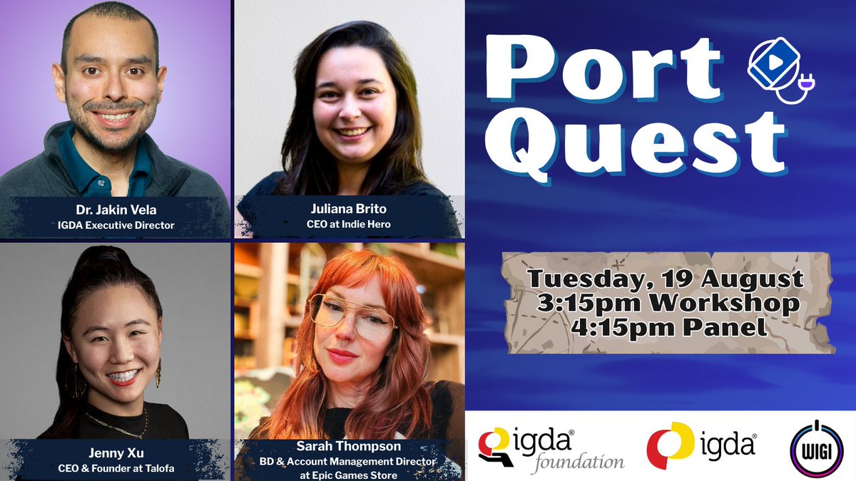 Jenny Xu | Talofa (@xujennyc) on Twitter photo Thrilled to join the speaker lineup at gamescom and devcom this year! 🫡
Thank you to the <a href="/IGDAFoundation/">IGDA Foundation</a> , <a href="/IGDA/">International Game Developers Association</a> , and <a href="/GETWIGI/">Women in Games International (WIGI)</a> for having me as a speaker and panelist!
I'll also be a part of the <a href="/AMazeFest/">A MAZE.</a> hypertalks on Thursday! Thrilled to join the speaker lineup at gamescom and devcom this year! 🫡
Thank you to the <a href="/IGDAFoundation/">IGDA Foundation</a> , <a href="/IGDA/">International Game Developers Association</a> , and <a href="/GETWIGI/">Women in Games International (WIGI)</a> for having me as a speaker and panelist!
I'll also be a part of the <a href="/AMazeFest/">A MAZE.</a> hypertalks on Thursday!