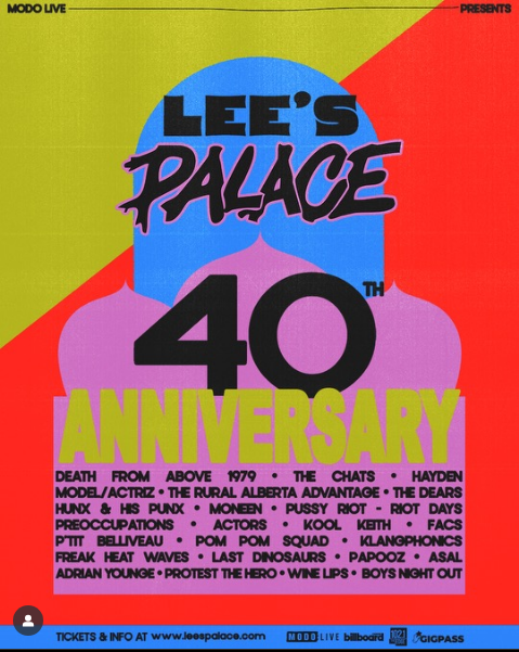 DannaBananas's tweet image. Happy 40th Lee's Palace!  

#LeesPalace #40thAnniversary #Music #TorontoEvents #ManicMonday #DJShannon #FlashbackFriday  #Toronto