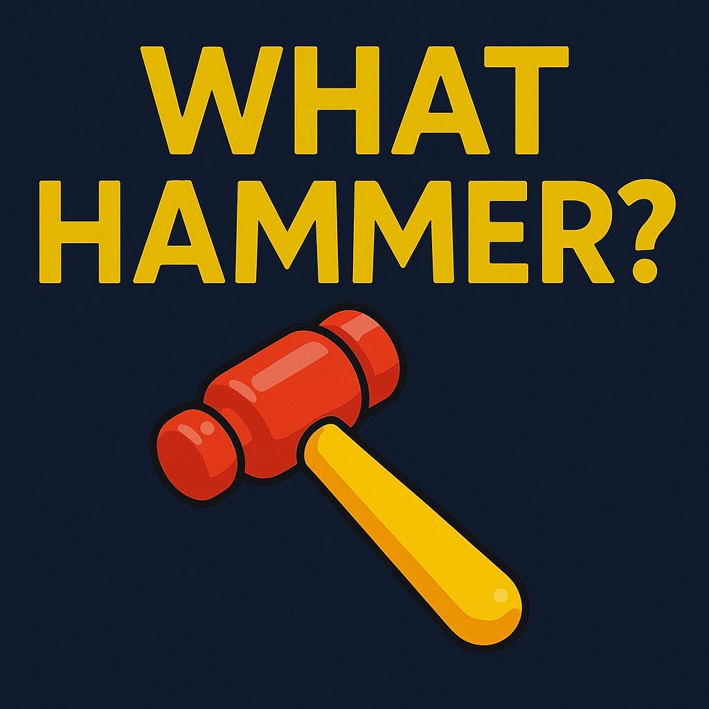 REALDonThomas's tweet image. Buy the shirt NOW! bonfire.com/what-hammer-t-…