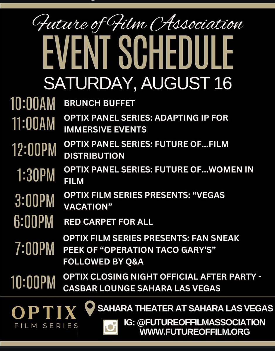 CLOSING NIGHT GALA! 🍿 #FOFA #OPTIXFEST