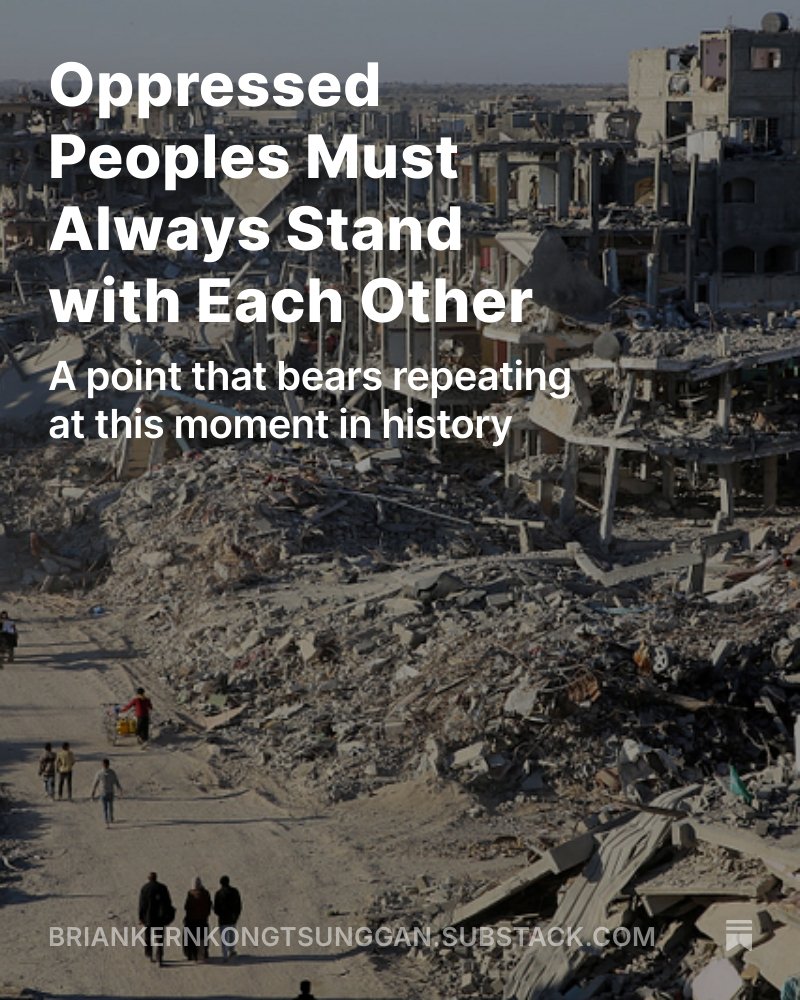 Some Hong Kongers' solidarity w/ Ukraine has waned; some won't support Palestinians because the Palestinian Authority supported the NSL; some opposed Navalny. We shouldn’t  pick &amp; choose which oppressed people are worthy of our support. Stand w/ them all. briankernkongtsunggan.substack.com/p/oppressed-pe…