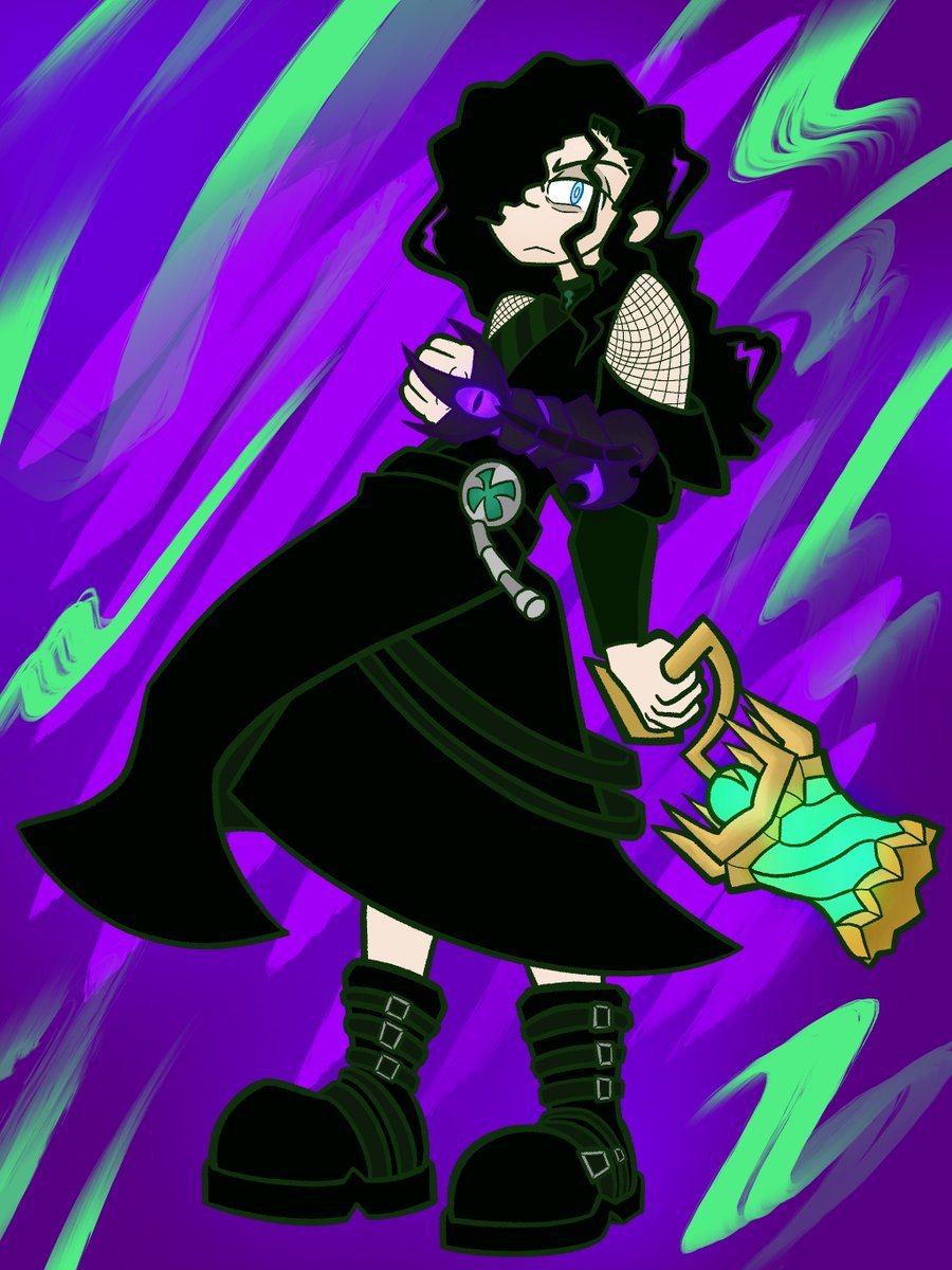 Only one Goth can save the city of Um 👻  

#RACArtfight attack against Veracsfail over on 🔵⛅️!