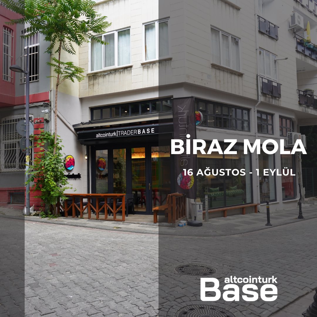 Altcointurk | Base (@altcointurkbase) on Twitter photo Yazın son demleri yaşanırken biz de ufak bir mola veriyoruz!
Altcointurk | Base, 16 Ağustos - 1 Eylül tarihleri arasında hizmet veremeyecek olup <a href="/kriptocuma/">KriptoCuma</a> ve diğer etkinliklerimiz son sürat devam edecektir 😉
Takipte kalın 👀 Yazın son demleri yaşanırken biz de ufak bir mola veriyoruz!
Altcointurk | Base, 16 Ağustos - 1 Eylül tarihleri arasında hizmet veremeyecek olup <a href="/kriptocuma/">KriptoCuma</a> ve diğer etkinliklerimiz son sürat devam edecektir 😉
Takipte kalın 👀