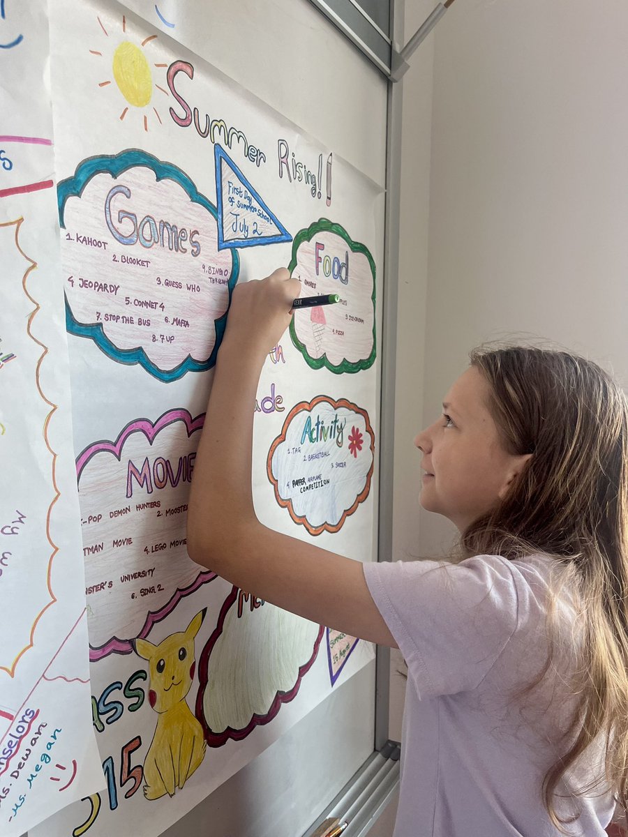 D26Team's tweet image. On the last day of Summer Rising at PS 376, classes came together to create posters celebrating highlights and favorite memories from their summer journey.  Huge thanks to our dedicated staff, amazing students, and supportive families for making this summer unforgettable!