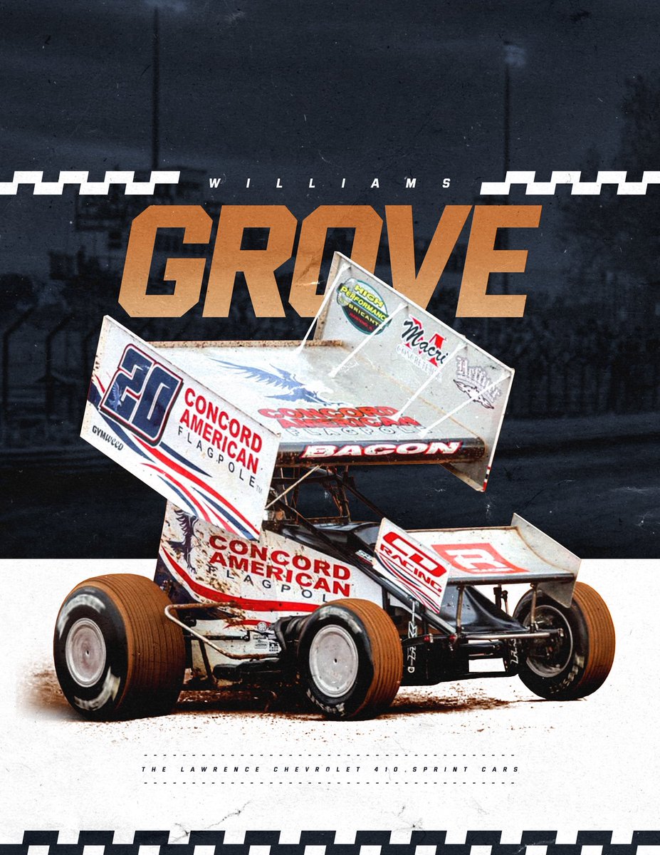 Brady Bacon (@bradybacon) on Twitter photo Back to Central PA this weekend in the CD Racing 20! Williams Grove first up tonight with the <a href="/CAFP_Flag/">ConcordAmericanFlag</a> machine! Back to Central PA this weekend in the CD Racing 20! Williams Grove first up tonight with the <a href="/CAFP_Flag/">ConcordAmericanFlag</a> machine!