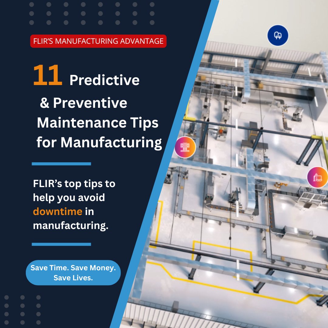 PASS | Test Equipment | Training | Calibration (@pass_tester) on Twitter photo What better way to enter the weekend than with <a href="/flir/">Teledyne FLIR</a>’s 11 predictive & preventive maintenance tips for manufacturing?!🏭🤷♂️
Learn how to avoid downtime in manufacturing in just🔟minutes & well in time for Monday morning➡️ow.ly/ZgG250WEslV
#FLIRManufacturingAdvantage #FLIR What better way to enter the weekend than with <a href="/flir/">Teledyne FLIR</a>’s 11 predictive & preventive maintenance tips for manufacturing?!🏭🤷♂️
Learn how to avoid downtime in manufacturing in just🔟minutes & well in time for Monday morning➡️ow.ly/ZgG250WEslV
#FLIRManufacturingAdvantage #FLIR