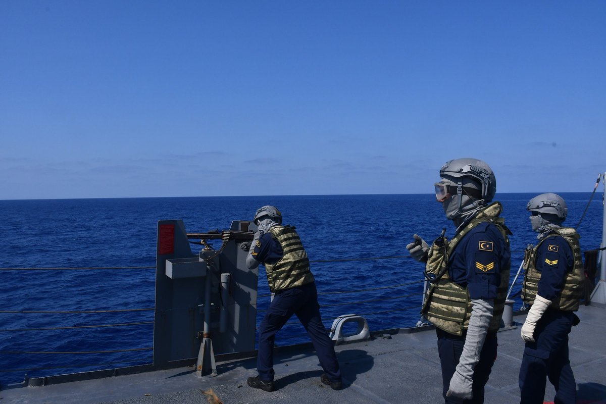 🇹🇷 MSB:  Türk Deniz Görev Grubu görevine devam eden TCG Gaziantep fırkateynimiz tarafından atış ve eğitimler icra edildi.

🌊 Libya açıkları